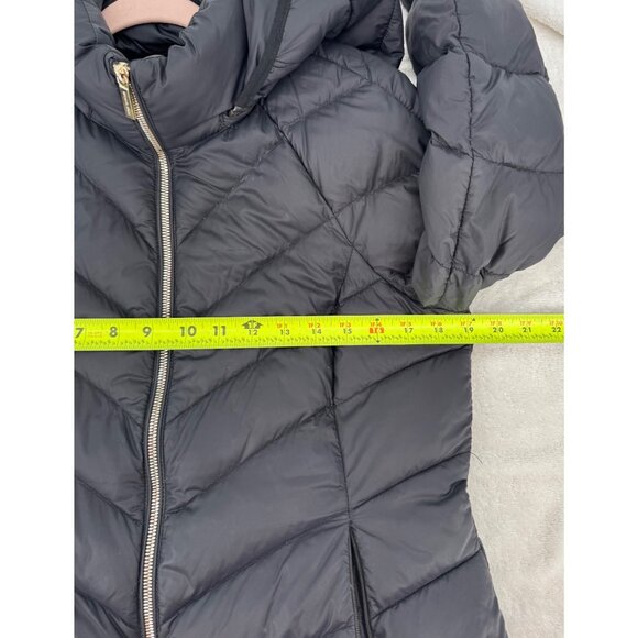 Michael Kors Womens Packable Down Black Puffer Jacket With Hood - Picture 7 of 15